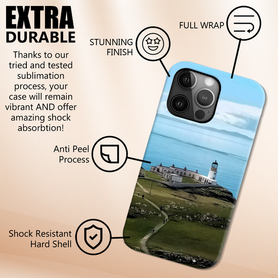 The Durable & Resilient 3D Full Wrap High Definition I Phone Case. Neist Point Lighthouse. Isle of Skye. Scotland.