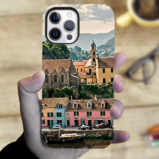 The Magsafe Durable & Resilient 3D Full Wrap High Definition I Phone Case. Portree. Isle of Skye. Scotland.