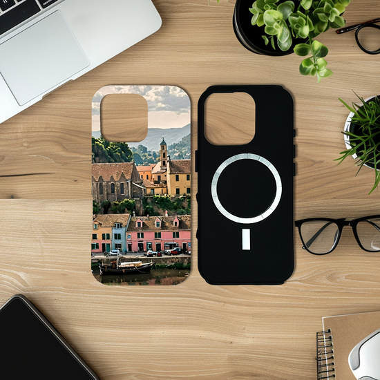 The Magsafe Durable & Resilient 3D Full Wrap High Definition I Phone Case. Portree. Isle of Skye. Scotland.