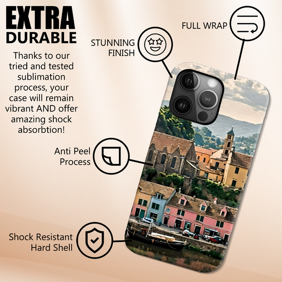 The Magsafe Durable & Resilient 3D Full Wrap High Definition I Phone Case. Portree. Isle of Skye. Scotland.