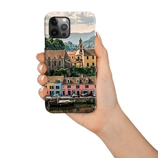 The Durable & Resilient 3D Full Wrap High Definition I  Phone Case. Portree. Isle of Skye. Scotland.