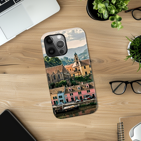 The Durable & Resilient 3D Full Wrap High Definition I  Phone Case. Portree. Isle of Skye. Scotland.