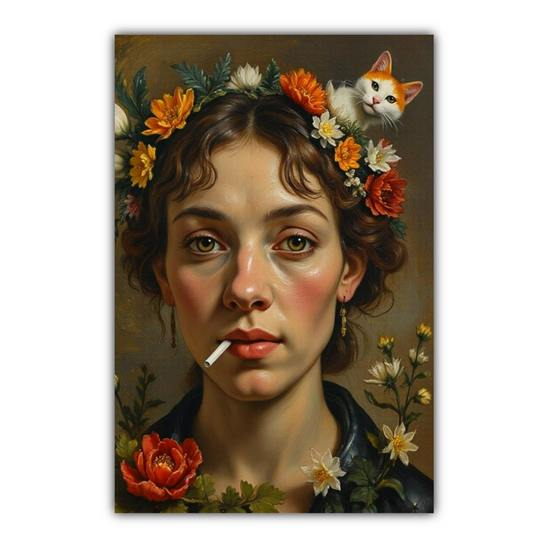 Giclée Mounted Wall Art Prints. Funky & Urban Portraits.