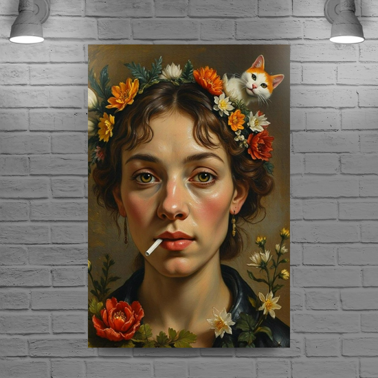 Giclée Mounted Wall Art Prints. Funky & Urban Portraits.