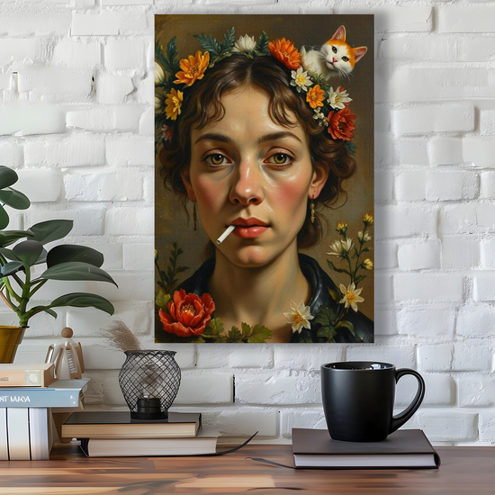 Giclée Mounted Wall Art Prints. Funky & Urban Portraits.