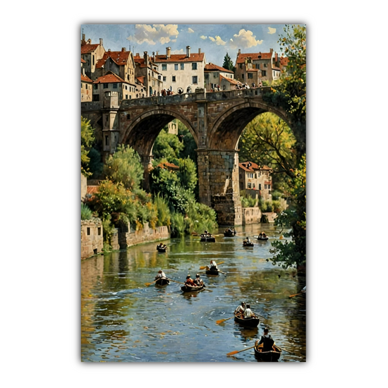 Giclée Mounted Wall Art Prints. Knaresborough. North Yorkshire. England.