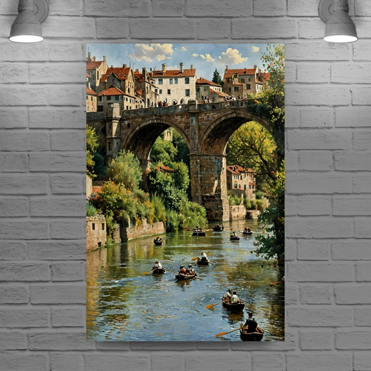 Giclée Mounted Wall Art Prints. Knaresborough. North Yorkshire. England.