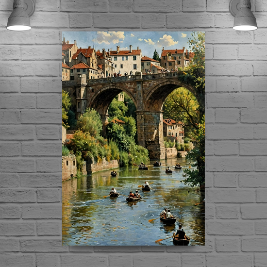 Giclée Mounted Wall Art Prints. Knaresborough. North Yorkshire. England.