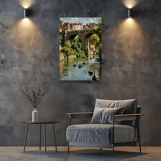 Giclée Mounted Wall Art Prints. Knaresborough. North Yorkshire. England.