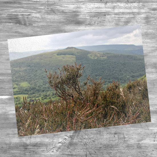 The Stylish Textured Glass Chopping Board. Bamford Edge. Peak District National Park. Derbyshire. England.
