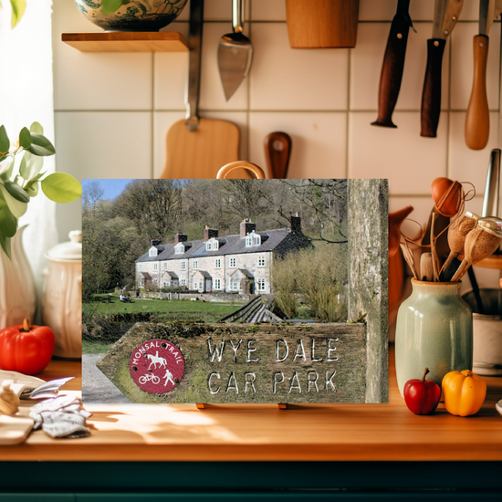 The Stylish Textured Glass Chopping Board. Chee Dale Nature Reserve. Peak District National Park. Derbyshire. England.