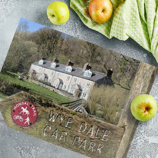 The Stylish Textured Glass Chopping Board. Chee Dale Nature Reserve. Peak District National Park. Derbyshire. England.