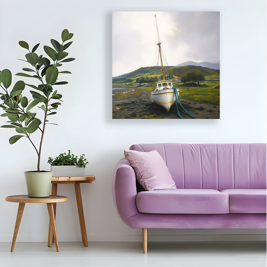 Giclée Mounted Wall Art Prints. Portree. Isle of Skye. Scotland.
