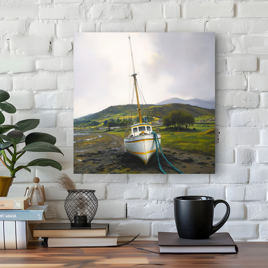 Giclée Mounted Wall Art Prints. Portree. Isle of Skye. Scotland.