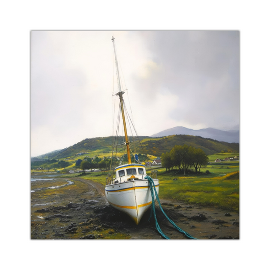 Giclée Mounted Wall Art Prints. Portree. Isle of Skye. Scotland.