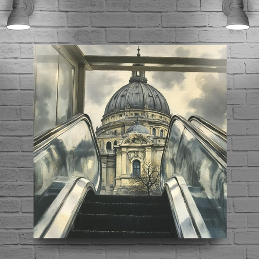 Giclée Mounted Wall Art Prints. St. Paul's Cathedral. London. England.