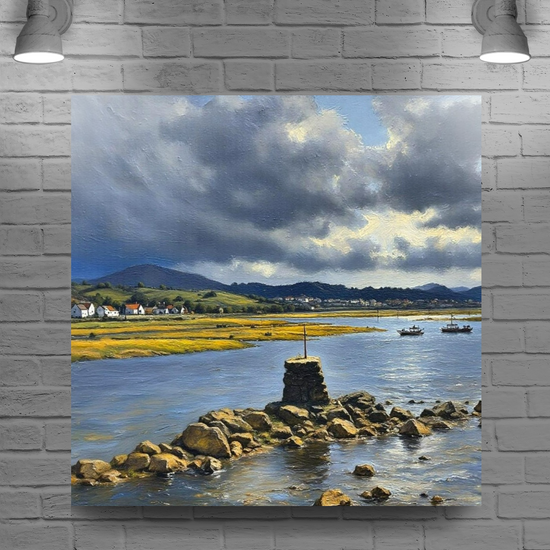 Giclée Mounted Wall Art Prints. Maidens Harbour. Ayrshire. Scotland.
