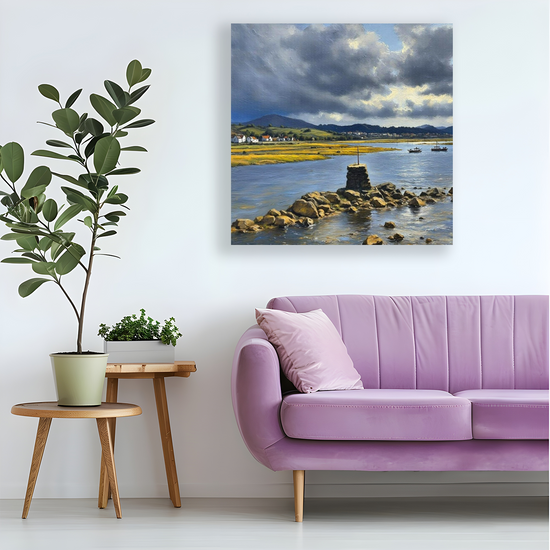 Giclée Mounted Wall Art Prints. Maidens Harbour. Ayrshire. Scotland.