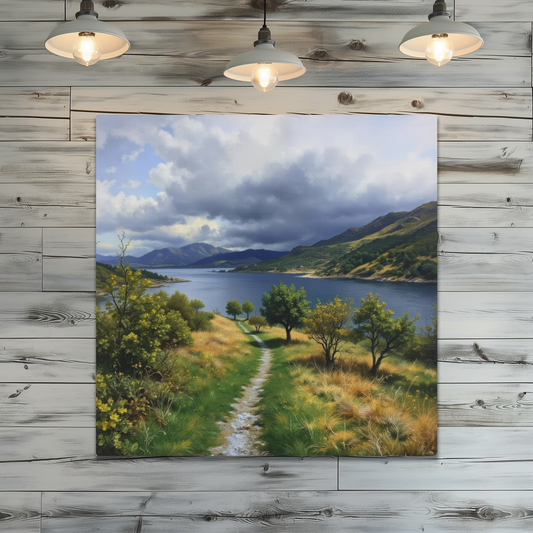 Metal Wall Art Prints. Kylerhea Otter Hide. Isle of Skye. Scotland.