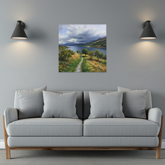 Metal Wall Art Prints. Kylerhea Otter Hide. Isle of Skye. Scotland.