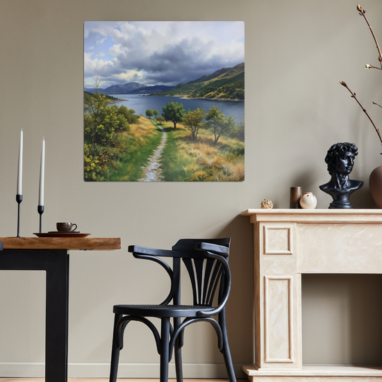 Metal Wall Art Prints. Kylerhea Otter Hide. Isle of Skye. Scotland.