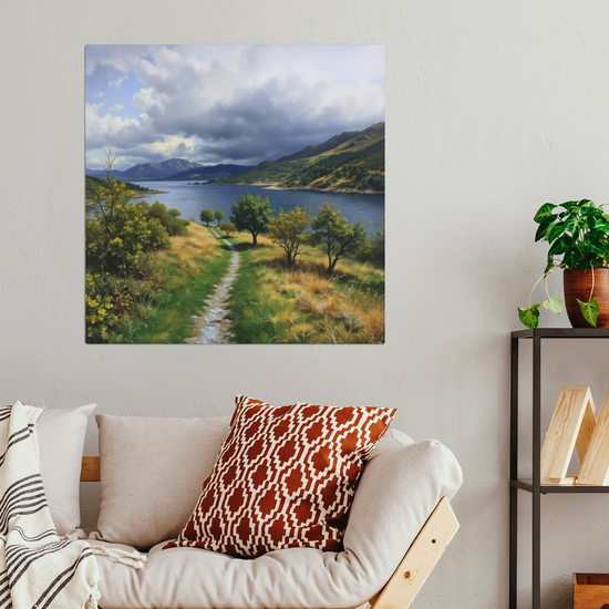 Metal Wall Art Prints. Kylerhea Otter Hide. Isle of Skye. Scotland.