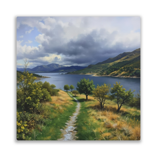 Metal Wall Art Prints. Kylerhea Otter Hide. Isle of Skye. Scotland.