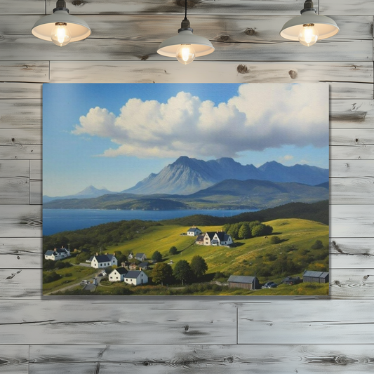 Metal Wall Art Prints.  Tarskavaig. Isle of Skye. Scotland.