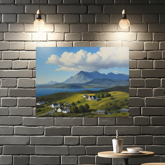 Metal Wall Art Prints.  Tarskavaig. Isle of Skye. Scotland.