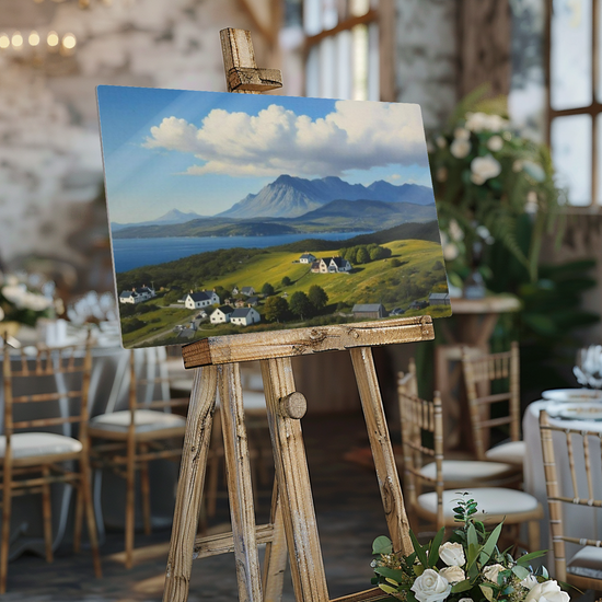 Metal Wall Art Prints.  Tarskavaig. Isle of Skye. Scotland.