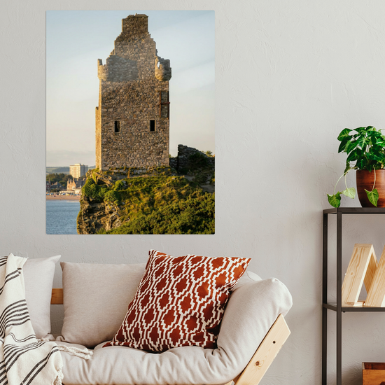 Metal Wall Art Prints. Greenan Castle. Ayr. Scotland.