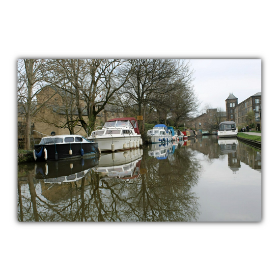 Giclée Mounted Wall Art Prints. The Leeds To Liverpool Canal. Skipton. North Yorkshire. England.