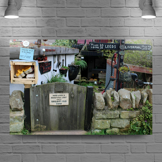 Giclée Mounted Wall Art Prints. The Leeds To Liverpool Canal. Skipton. North Yorkshire. England.