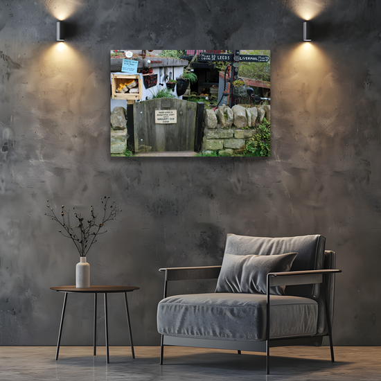 Giclée Mounted Wall Art Prints. The Leeds To Liverpool Canal. Skipton. North Yorkshire. England.