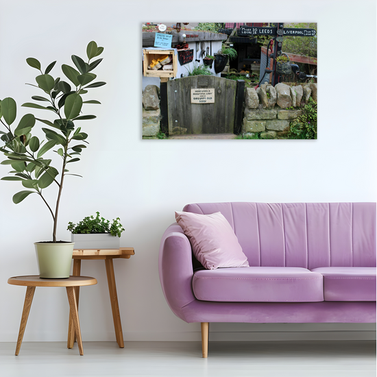 Giclée Mounted Wall Art Prints. The Leeds To Liverpool Canal. Skipton. North Yorkshire. England.