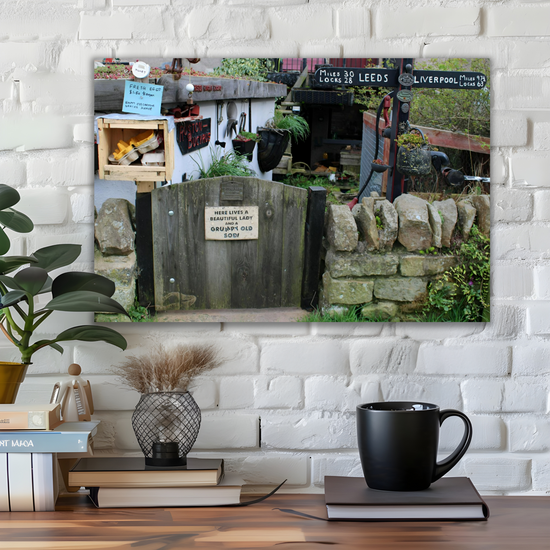 Giclée Mounted Wall Art Prints. The Leeds To Liverpool Canal. Skipton. North Yorkshire. England.