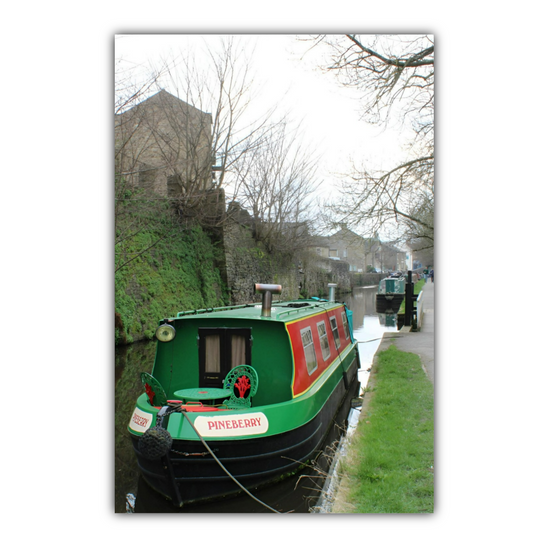 Giclée Mounted Wall Art Prints. The Leeds To Liverpool Canal. Skipton. North Yorkshire. England.