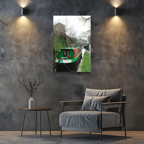 Giclée Mounted Wall Art Prints. The Leeds To Liverpool Canal. Skipton. North Yorkshire. England.