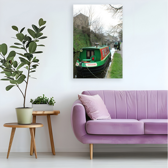 Giclée Mounted Wall Art Prints. The Leeds To Liverpool Canal. Skipton. North Yorkshire. England.