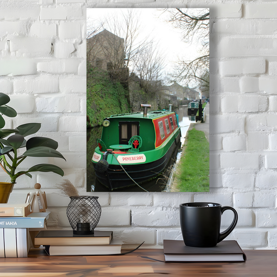 Giclée Mounted Wall Art Prints. The Leeds To Liverpool Canal. Skipton. North Yorkshire. England.