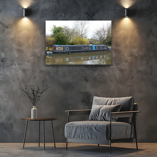 Giclée Mounted Wall Art Prints. The Leeds To Liverpool Canal. Skipton. North Yorkshire. England.