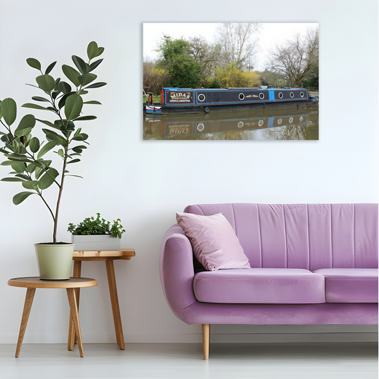 Giclée Mounted Wall Art Prints. The Leeds To Liverpool Canal. Skipton. North Yorkshire. England.