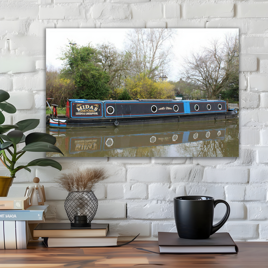 Giclée Mounted Wall Art Prints. The Leeds To Liverpool Canal. Skipton. North Yorkshire. England.