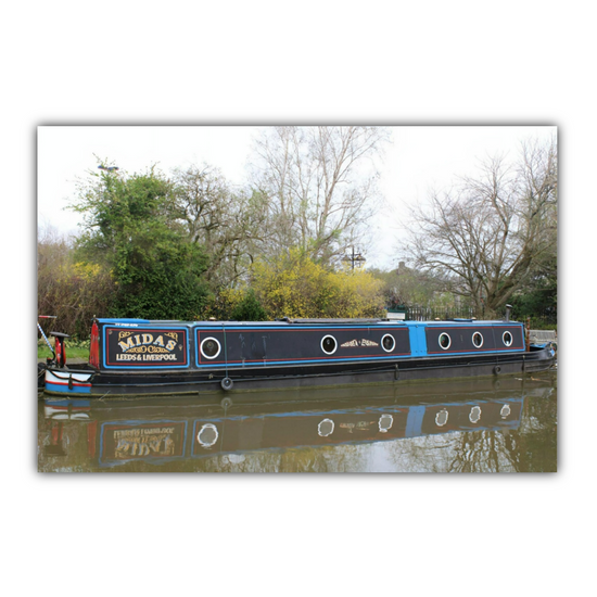 Giclée Mounted Wall Art Prints. The Leeds To Liverpool Canal. Skipton. North Yorkshire. England.