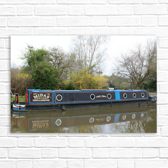Giclée Mounted Wall Art Prints. The Leeds To Liverpool Canal. Skipton. North Yorkshire. England.