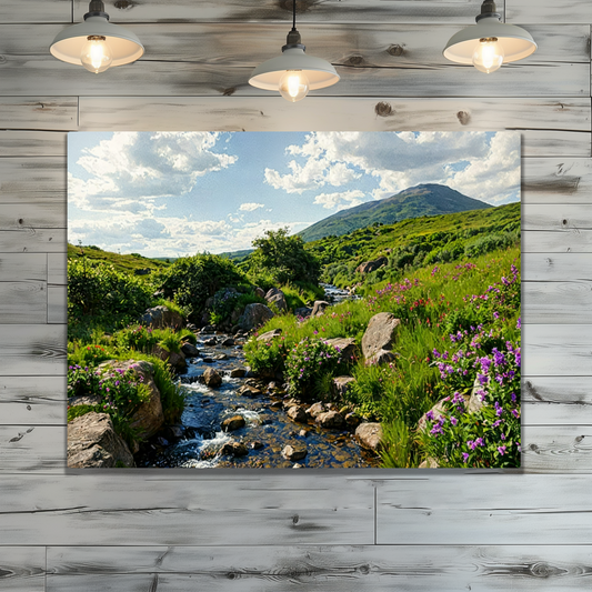 Metal Wall Art Prints. Goatfell Mountain Trail. Isle of Arran. Scotland.