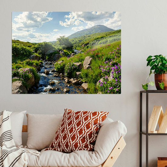 Metal Wall Art Prints. Goatfell Mountain Trail. Isle of Arran. Scotland.