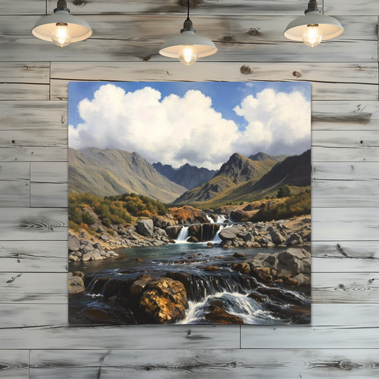 Metal Wall Art Prints. Fairy Pools. Isle of Skye. Scotland.