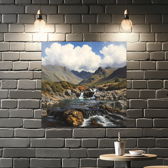 Metal Wall Art Prints. Fairy Pools. Isle of Skye. Scotland.
