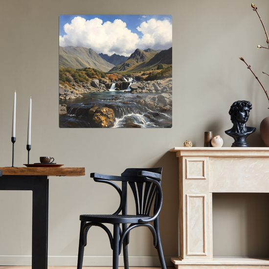 Metal Wall Art Prints. Fairy Pools. Isle of Skye. Scotland.